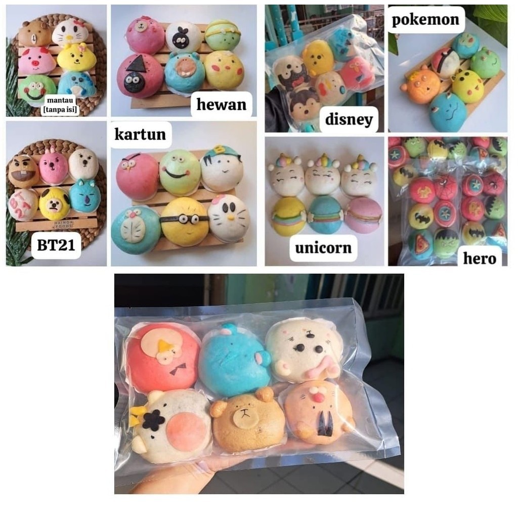 

bakpao karakter isi coklat