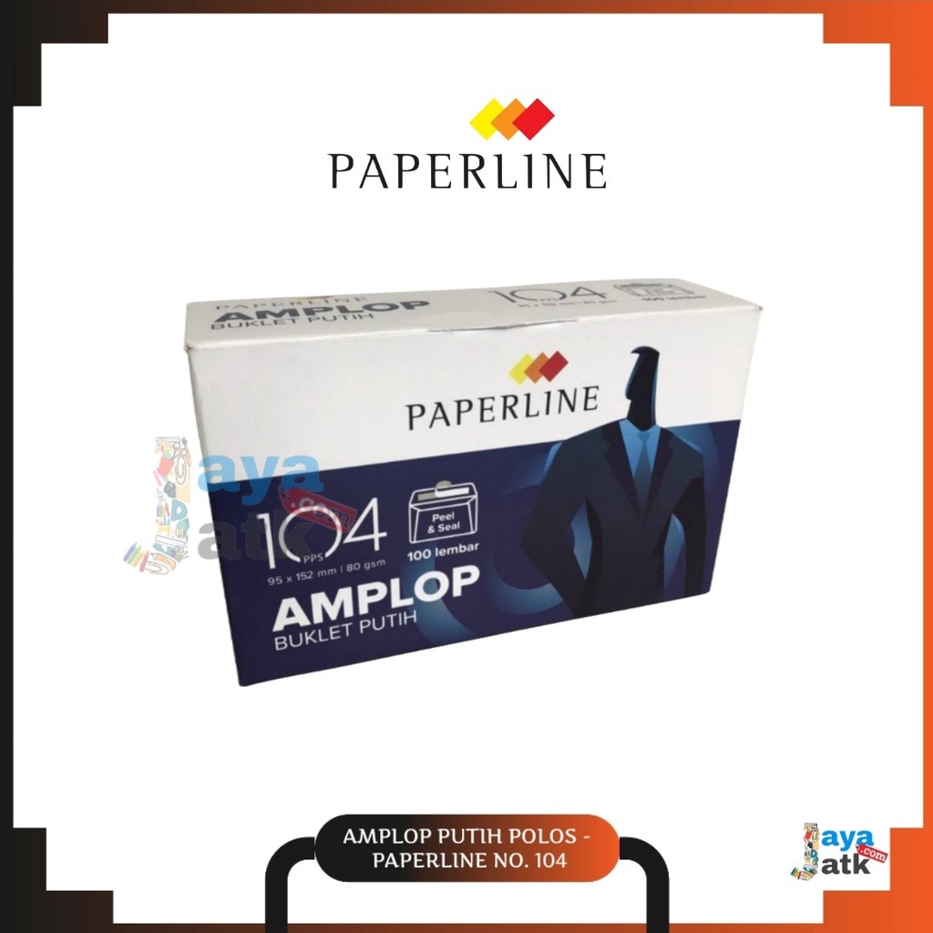 

(PACK) Amplop Putih / White Envelope Polos - Paperline No. 104