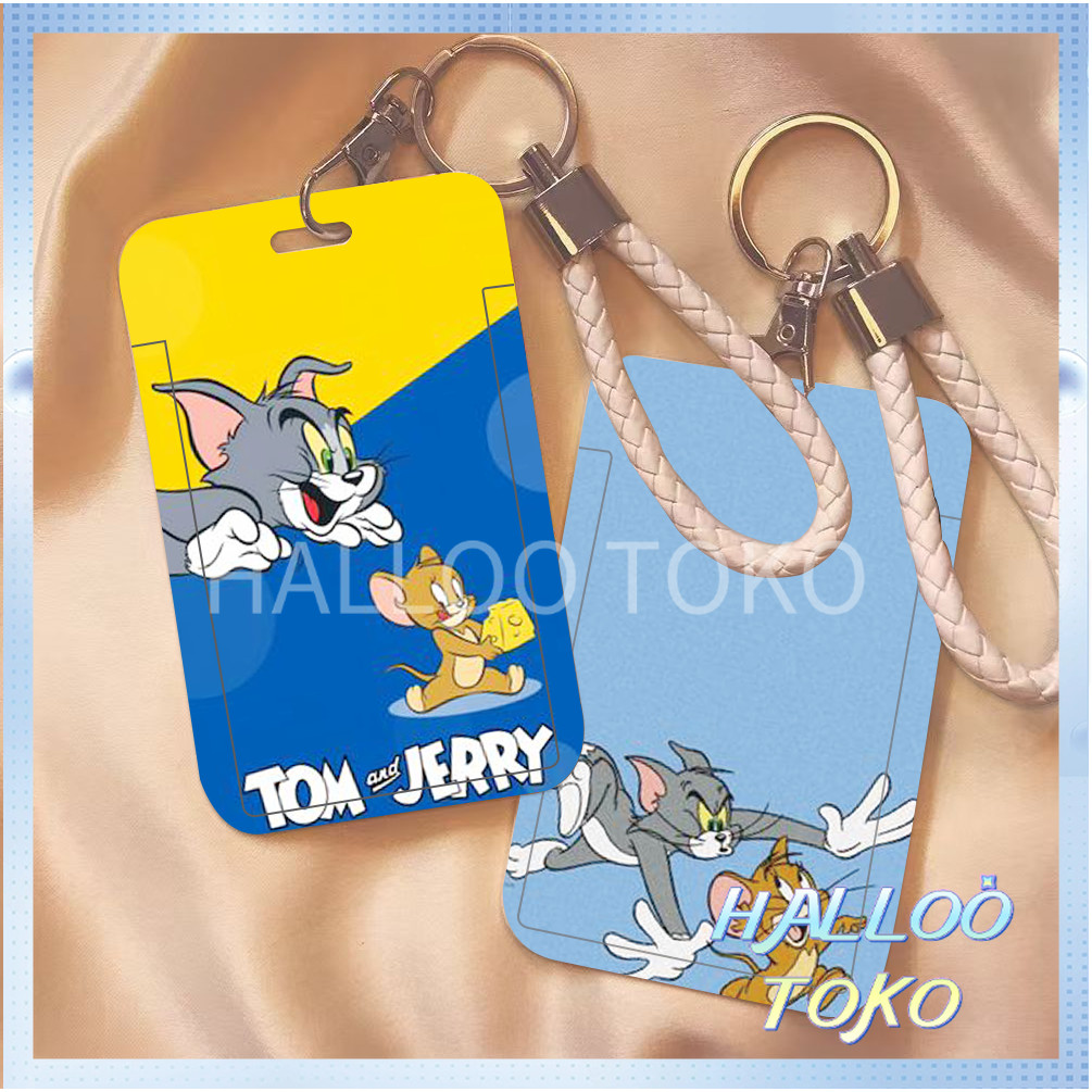 

ID CARD HOLDER MOTIF KAWAII TEMPAT KARTU PHOTOCARD PHOTO CARD Pelindung + Tali,Jerry dan Tom
