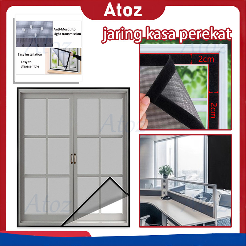 jaring kasa perekat / jaring kasa anti nyamuk / jendela kasa dilengkapi dengan velcro