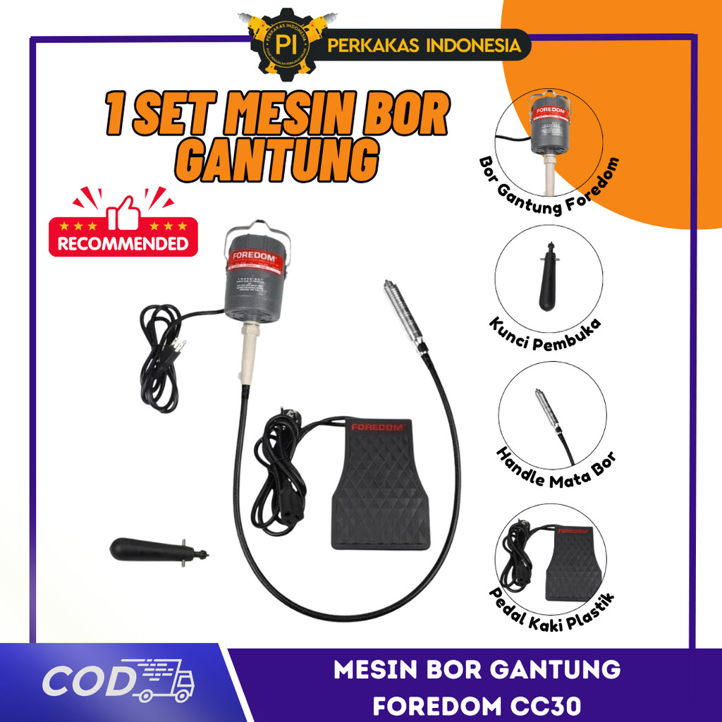 MESIN BOR GANTUNG FOREDOM CC30 Bor Gantung Pedal Cunner Tuner Fore Dom CC 30 Alat Grafir Mesin Motor