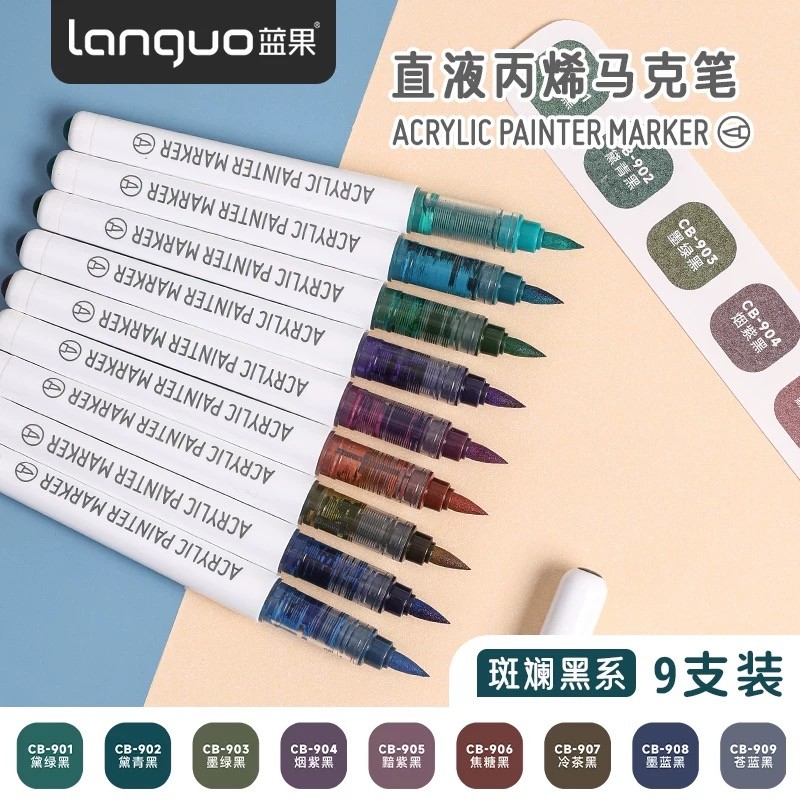 

9/126 Colors Acrylic Colors Markers Direct Liquid Paint Marker Pen DIY Drawing for Christmas Stationery School Art Supplies