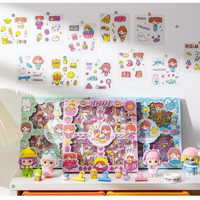 

COD / Instan PKU / Stiker Motif Kartun Korea Lucu Anti Air Dekorasi Handbook Scrapbook DIY