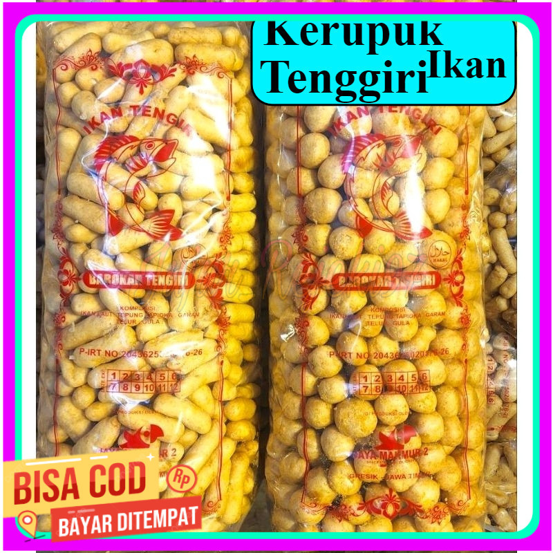 

1kg kerupuk ikan tengiri premium amplang tengiri khas jawa timur