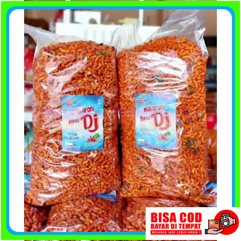 

Makaroni pipa 1kg (1000gr) Pedas DJ Makaroni pedes daun jeruk 1 KG