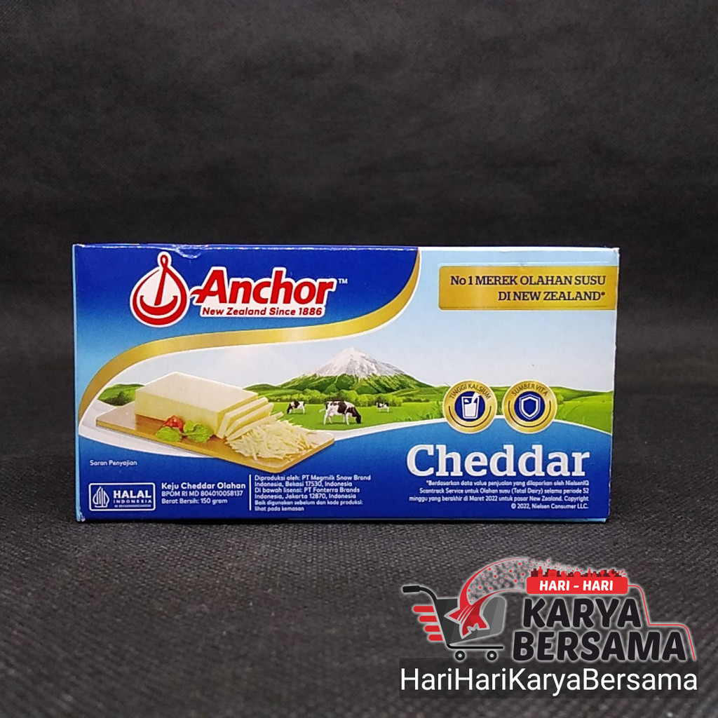 

KEJU ANCHOR CHEDDAR CHEESE 150GR