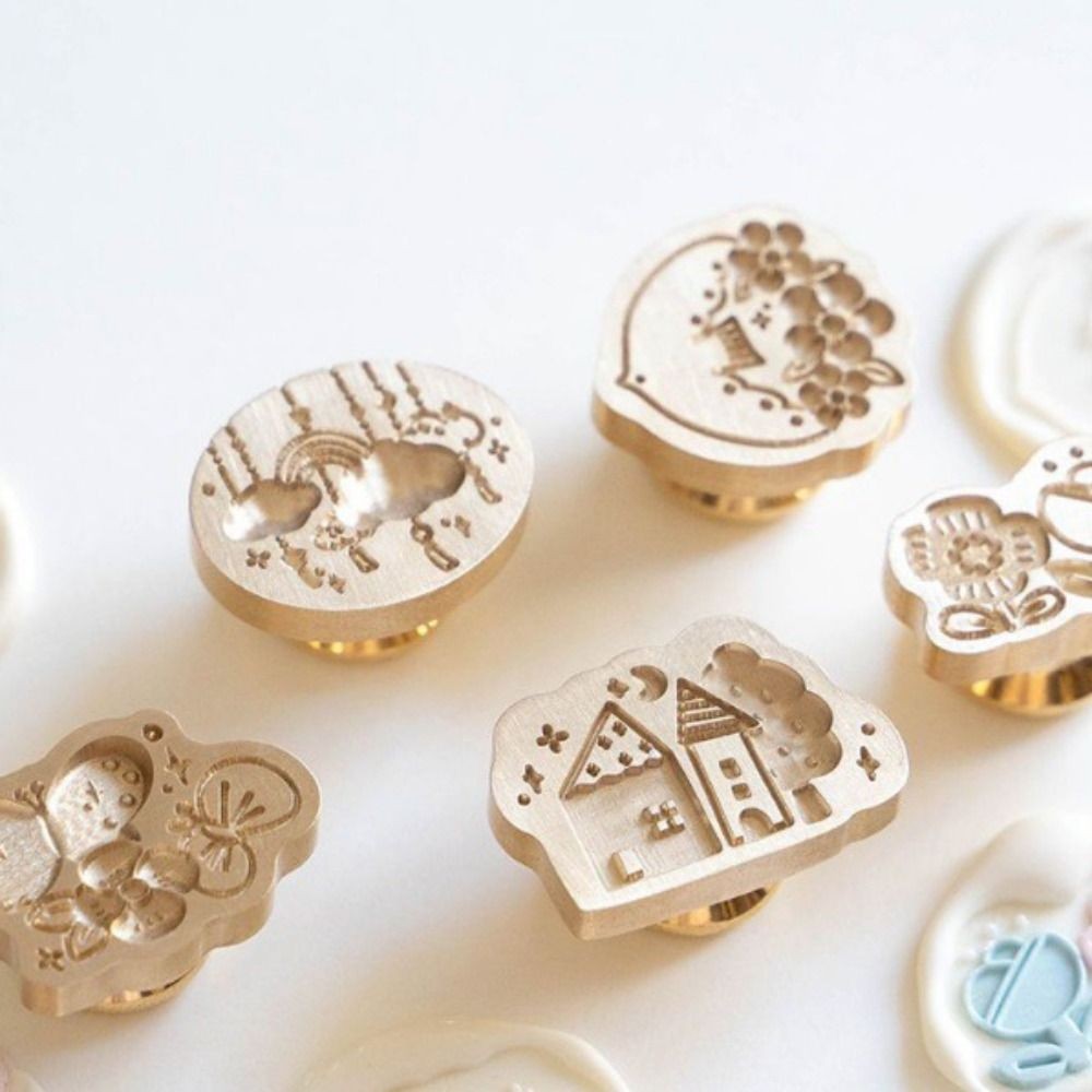 

Replace Head Rose Embossed Sealing Wax Stamp Antique Metal DIY Tool Vintage Sakura Wax Seal Stamp Leaf Flowers