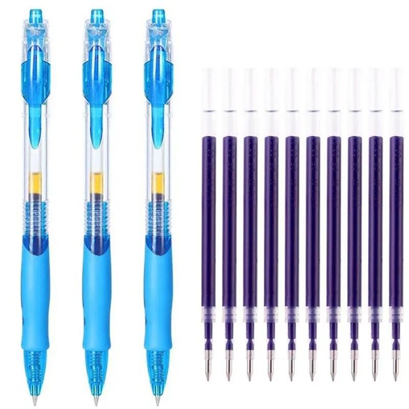 

Gel Pens & Refills Set Kawaii Writing Pen Black/red/blue Ink 0.5 mm Blue Ballpoint Pen Office School Supplies Stationery