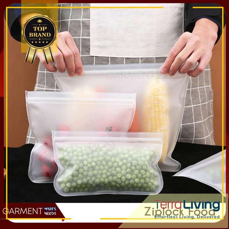 Plastik Kulkas Penyimpanan Ziplock Tempat Ikan Buah Sayur Kedap Udara Pouch Bag Makanan