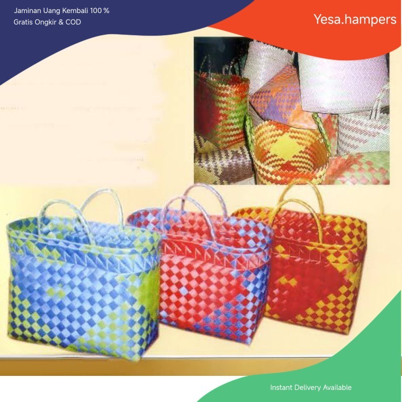Kantong anyaman BERKAT KECIL tas selametan / hampers lebaran