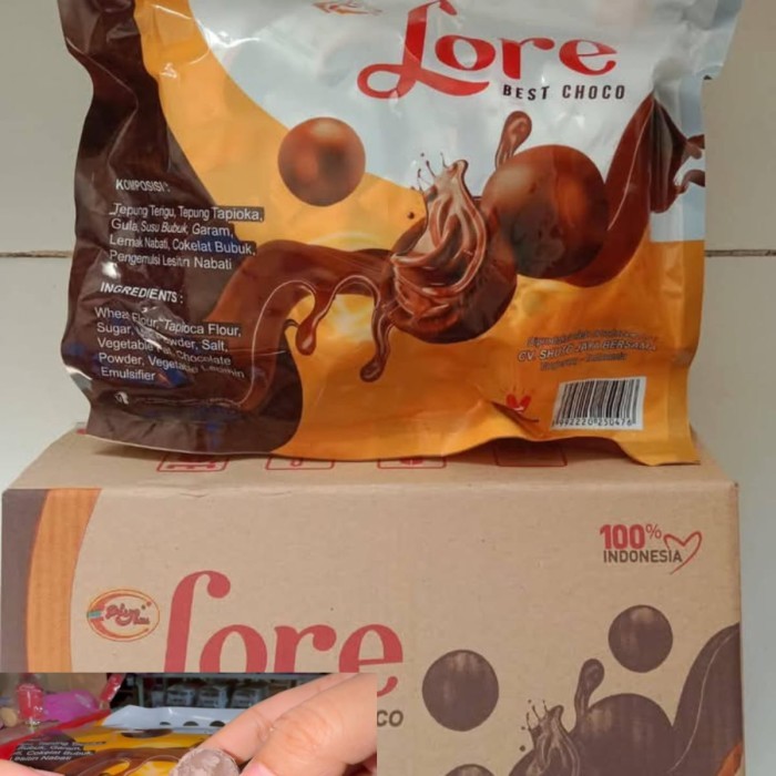 

LORE CHOCOLATE BALL 1dus isi 4 bag Full murni coklat