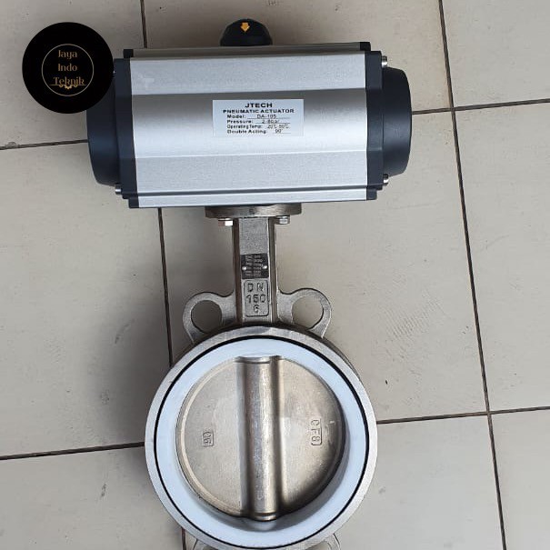 

Single acting actuator butterfly valve stainless steel 8 inch