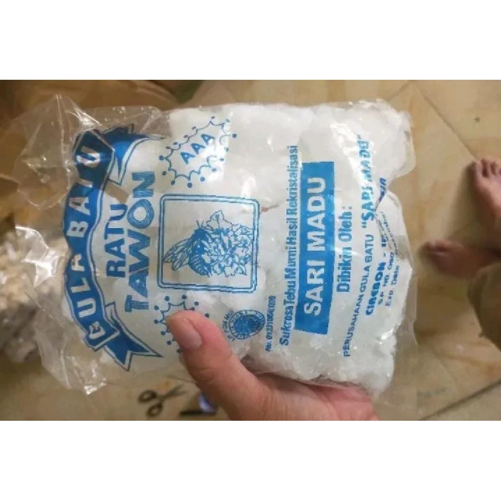 

Gula batu TEBU kuning Cirebon1kg//GULA BATU PUTIH
