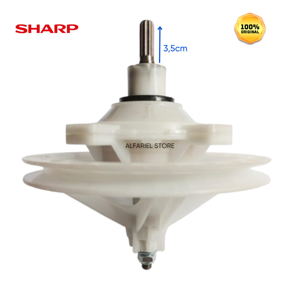 ORIGINAL GEAR BOX MESIN CUCI SHARP 2 TABUNG KAP 7 KG - 9 KG