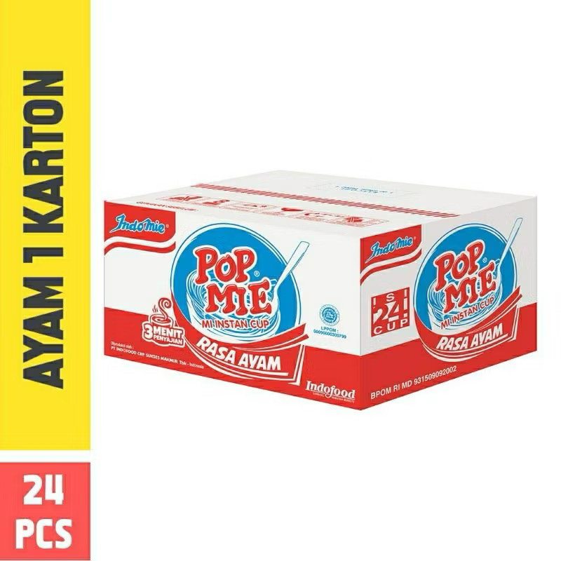 

POP MIE KUAH RASAAYAM DAN RASABASO 1 DUS ISI 24 PCS