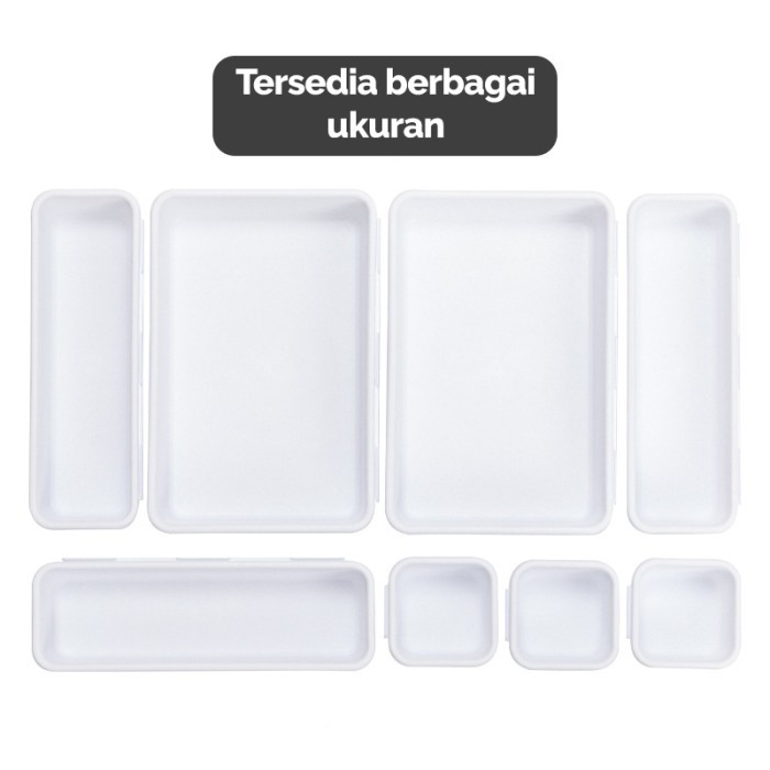 

Mainland Laci Organizer Penyimpanan Alat Tulis Aksesoris HRM331 - 8pcs Putih
