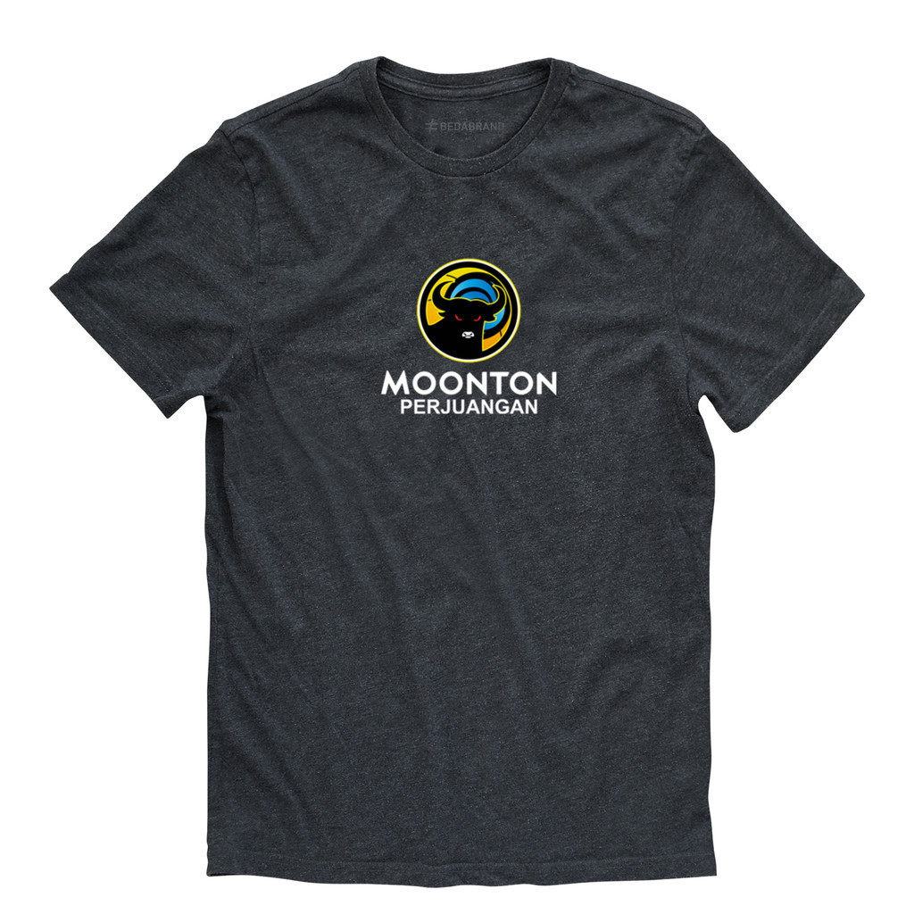 [ FREE GIFT ]  Kaos Plesetan Moonton Perjuangan - Hitam - Baju Parody - T shirt parodi - Unisex - 24