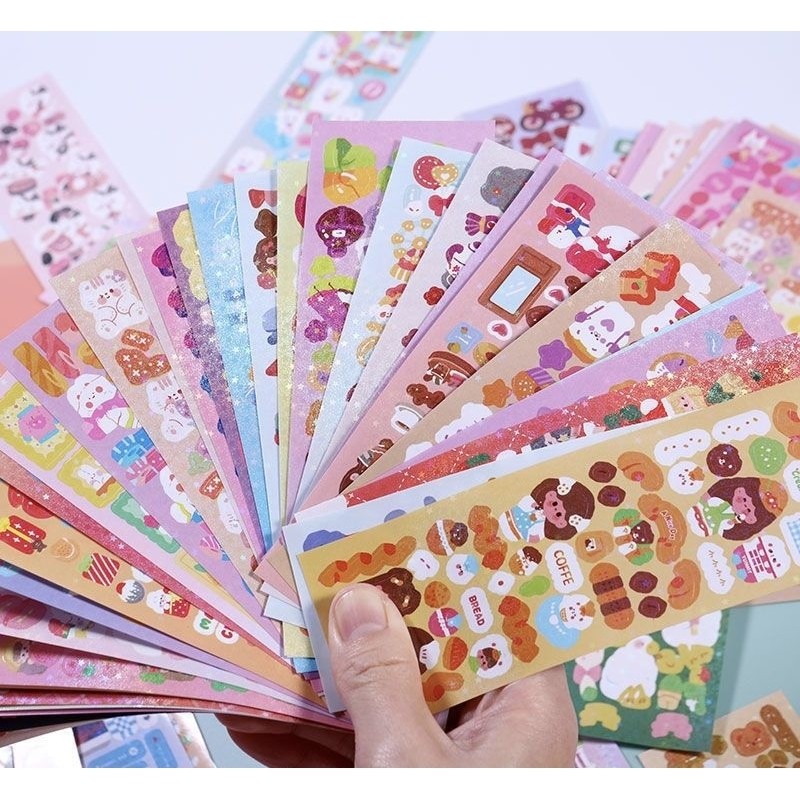 

HAPPY ±20PCS STIKER CARTOON DIY CAMPUR MIX MOTIF STICKER TEMPEL BUKU DIARY