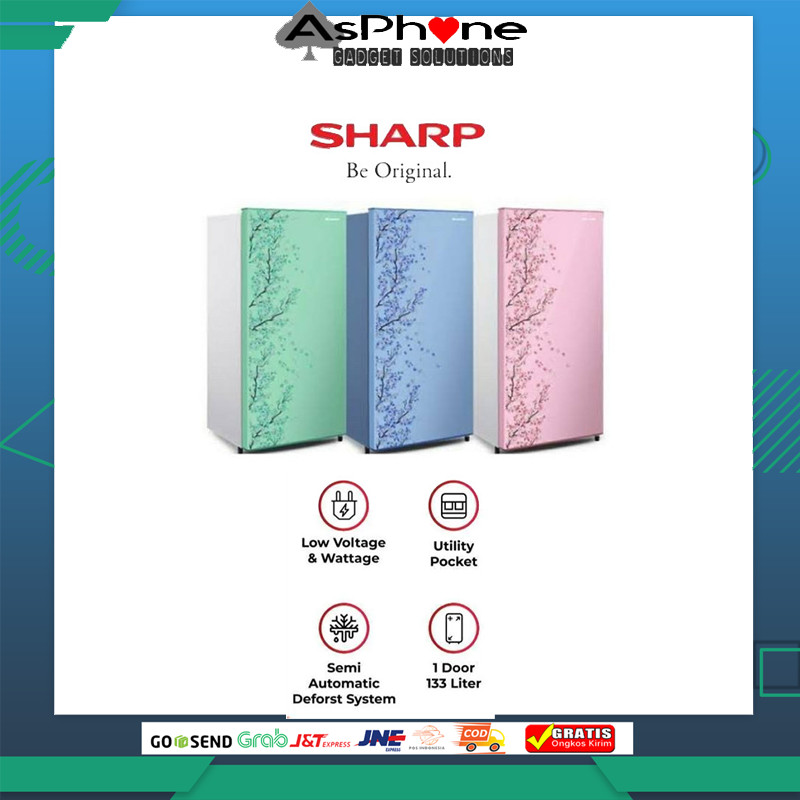Kulkas 1 pintu sharp sj-162nd Kulkas sharp 1 pintu 162nd GARANSI RESMI