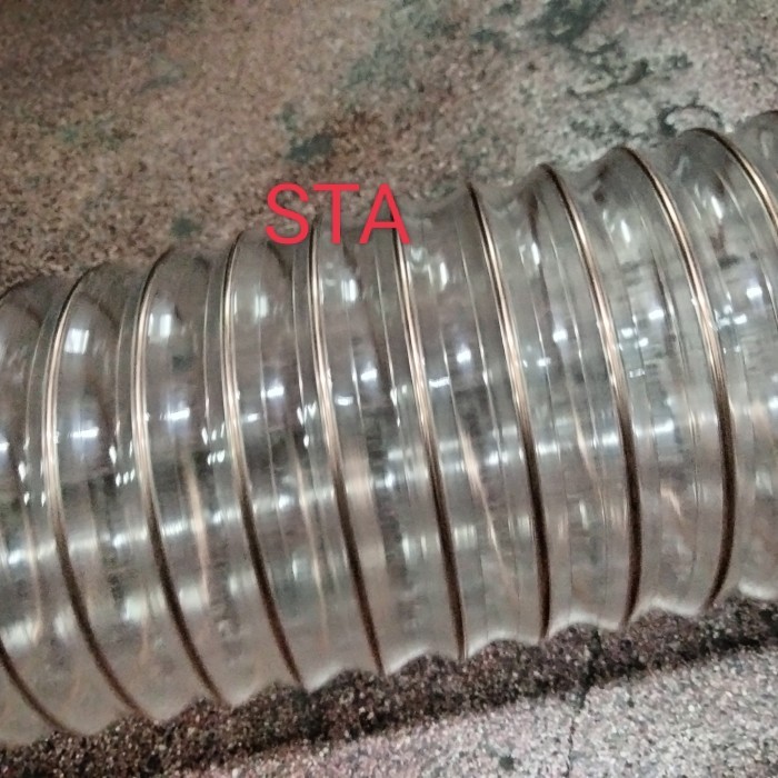 PU Ducting Hose 4 Inchi x 2.5 Meter Selang Flexible Vacuum