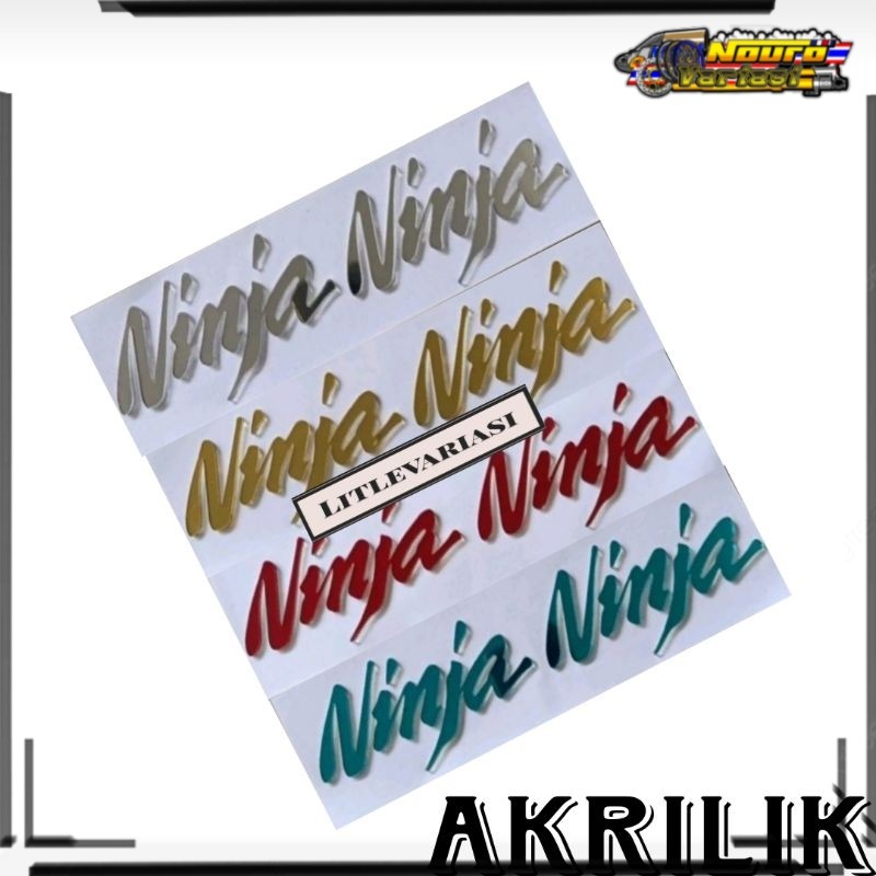 aksesoris motor aemblem akrilik ninja r rr ss ninja fi emblem logo akrilik