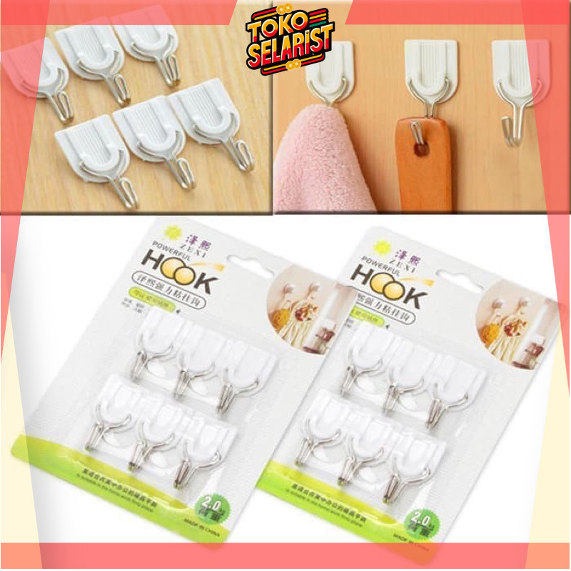 COD MAKASSAR  Hook Multifungsi Gantungan Baju Organizer Gantungan Baju Tempel