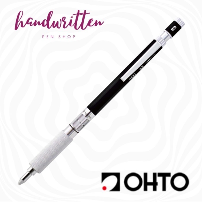 

OHTO MS01 Metal Drafting Mechanical Pencil/ Pensil Mekanik - Black 0.5mm