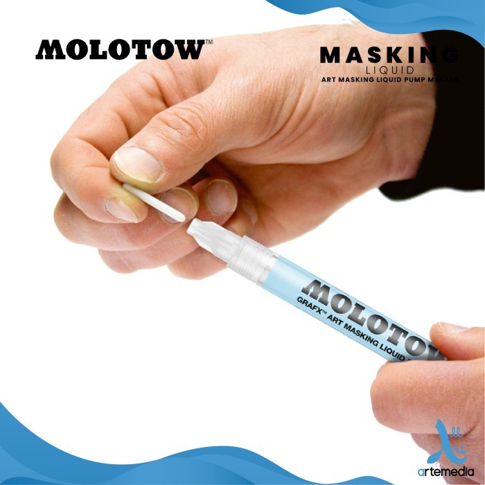 

Molotow Art Masking Fluid Pen Pump Marker Cairan Penutup Gambar - 4 mm
