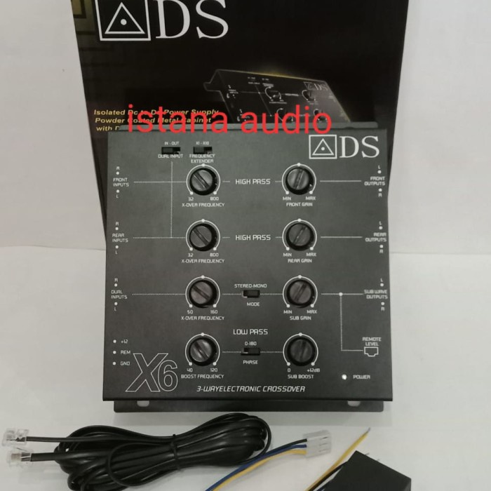 Crossover aktif ADS X6 crossover mobil 3 way