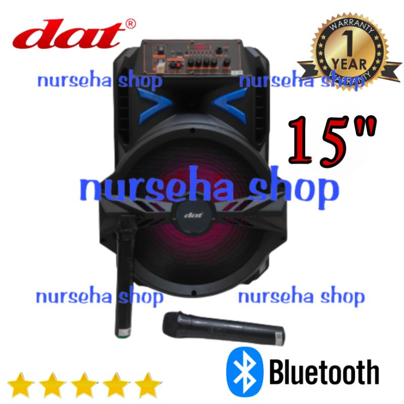 Speaker aktif portable dat 15 inch DT 1516 bluetooth original