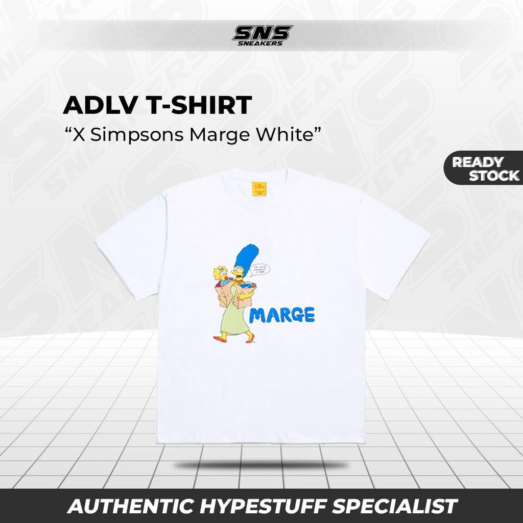 ADLV x Simpsons Marge White Tee 100% Original Authentic