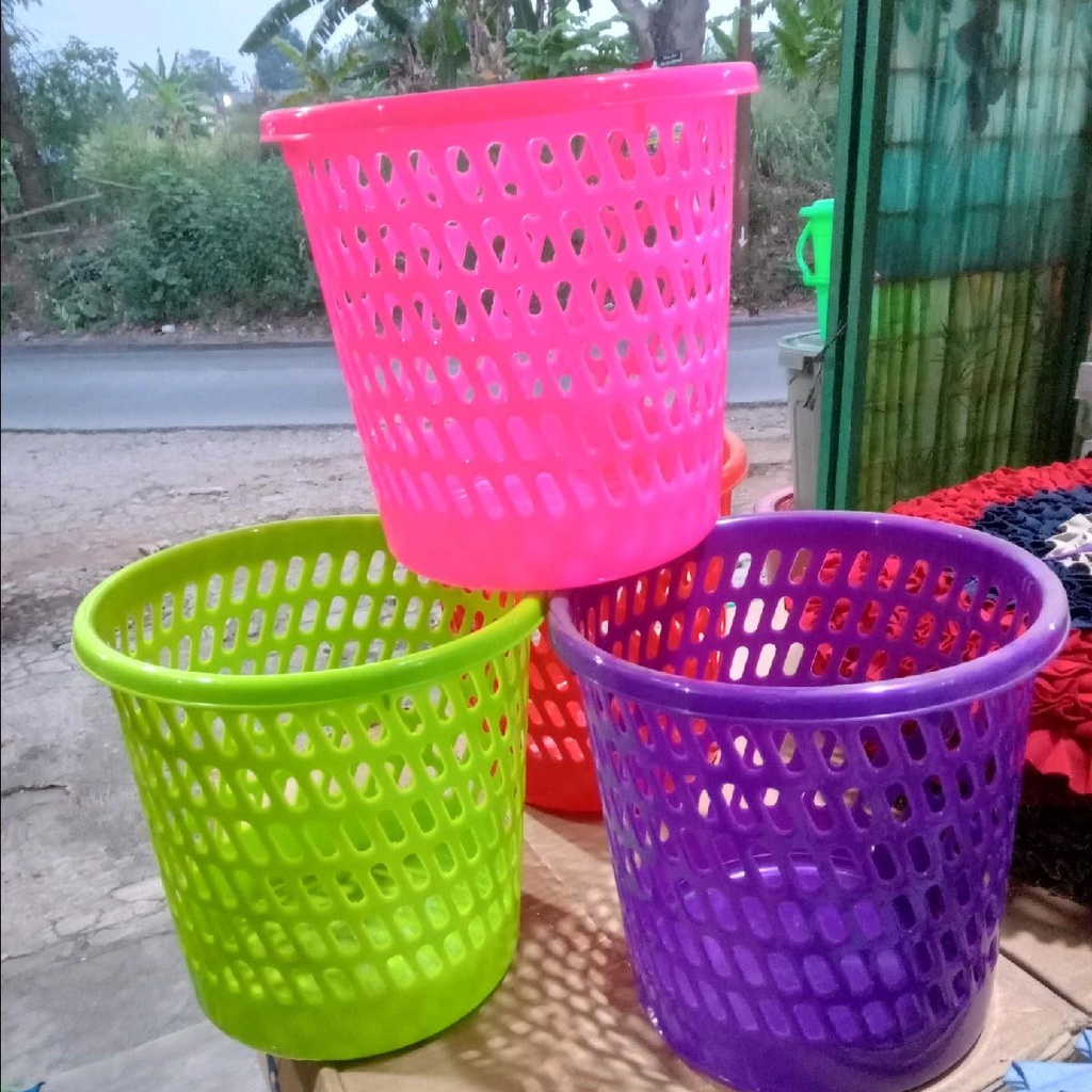 promo keranjang sampah  happy panda, keranjang sampah bagus, keranjang sampah warna cerah, keranjang