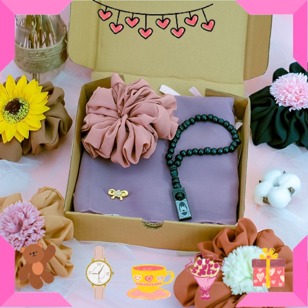 

KADO HAMPERS BAYI ANAK MUDA REMAJA PACAR KEKASIH BIKIN ROMANTIS ANNIVERSERY/ [Lestari Souvenir] HAMPERS KADO CEWEK PAKET HEMAT | KADO ULANG TAHUN ANNIVERSARY PACAR | PAKET GIFT HADIAH CEWEK HIJAB BELLA SQUARE TASBIH SCRUNCY / ULTAH LAHIRAN WISUDA JADIAN