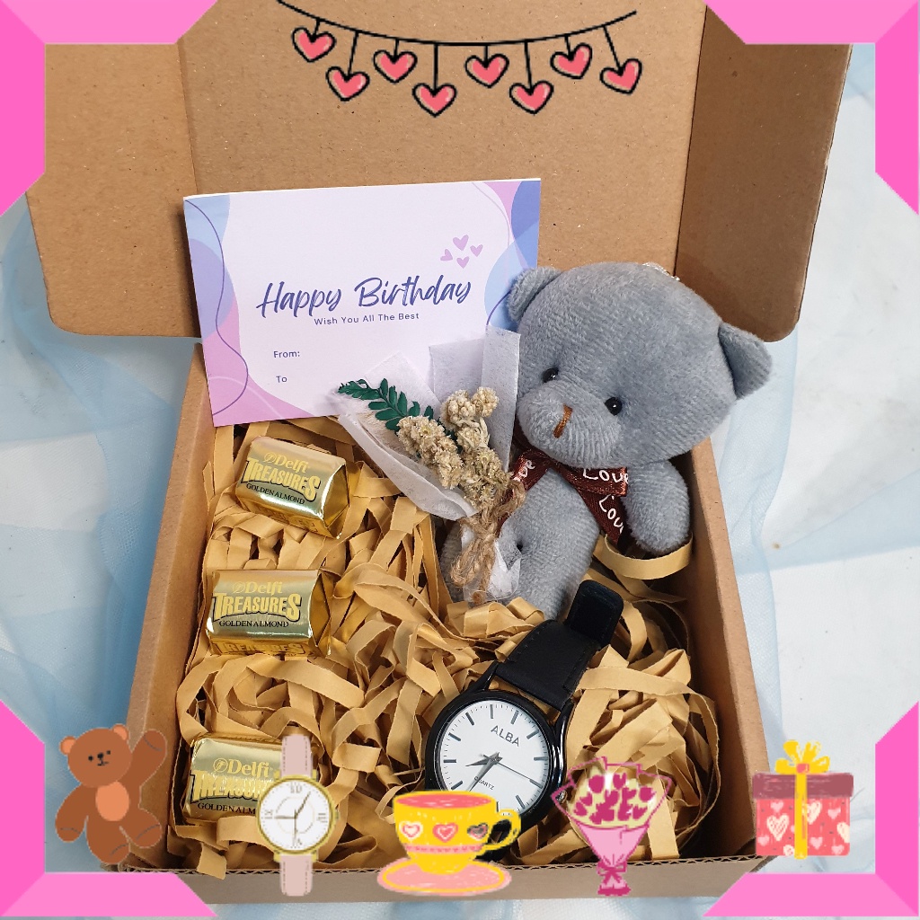 

KADO HAMPERS BAYI ANAK MUDA REMAJA PACAR KEKASIH BIKIN ROMANTIS ANNIVERSERY/ Kado Hampers Gift Hadiah Jam tangan cewek cowok birthday anniversary / ULTAH LAHIRAN WISUDA JADIAN