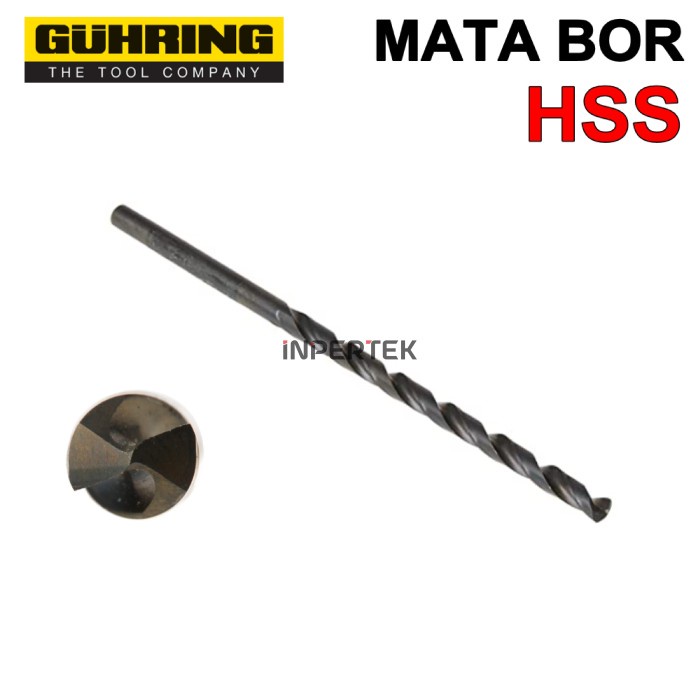 Mata Bor 6.6 GUHRING Drill 6.6 Bor Besi Long 6mm HSS Drill Bit Germany