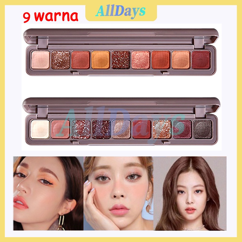 Eyeshadow Lameila 9 WARNA Korean Eyeshadow Palette ORIGINAL Pigmented Glitter Matte