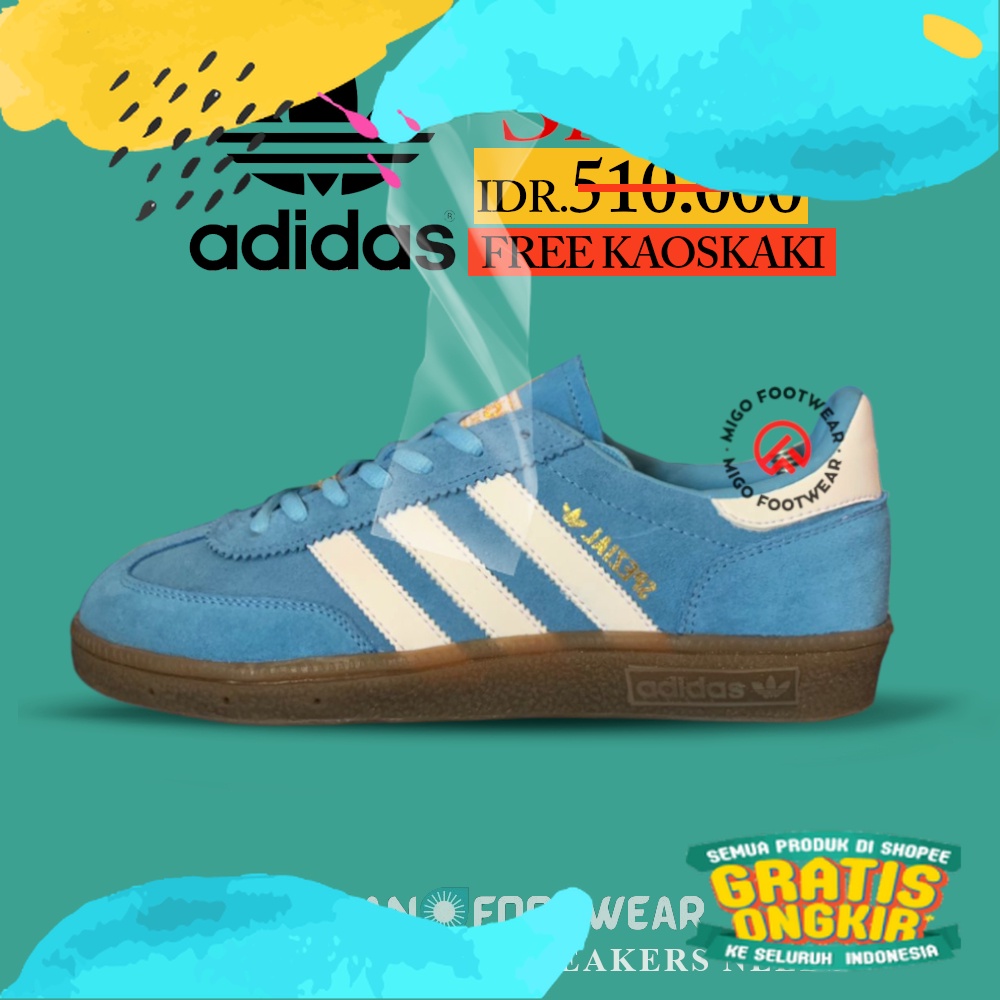 Sepatu Sneakers Adidas Spezial Handball BNIB HIGH QUALITY PREMIUN terbaru blue navy black full collo