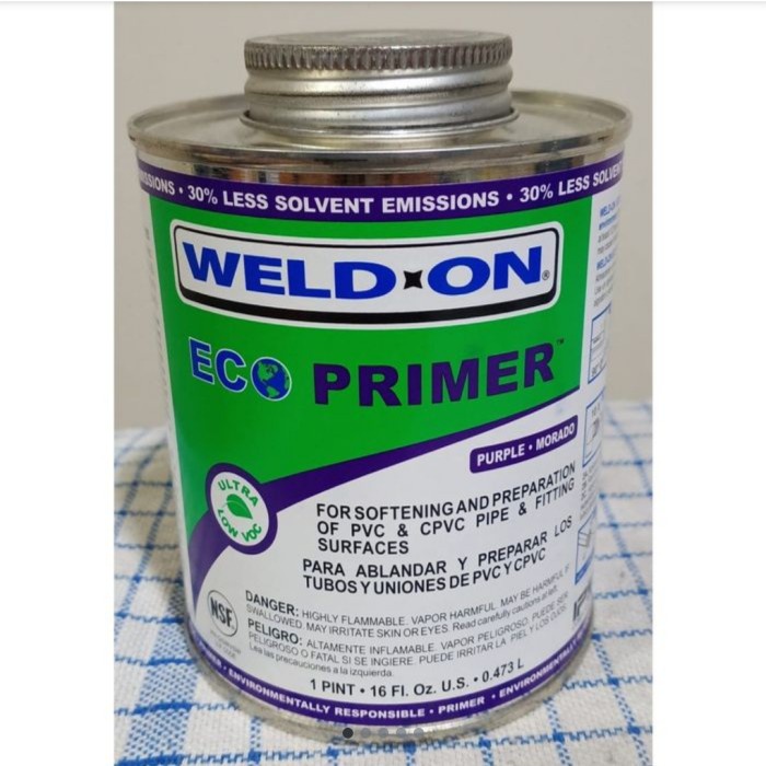 

Lem Pipa PVC Weld On P-70 Primer Solvent Clement 0,473L PVC Pipa UPVC