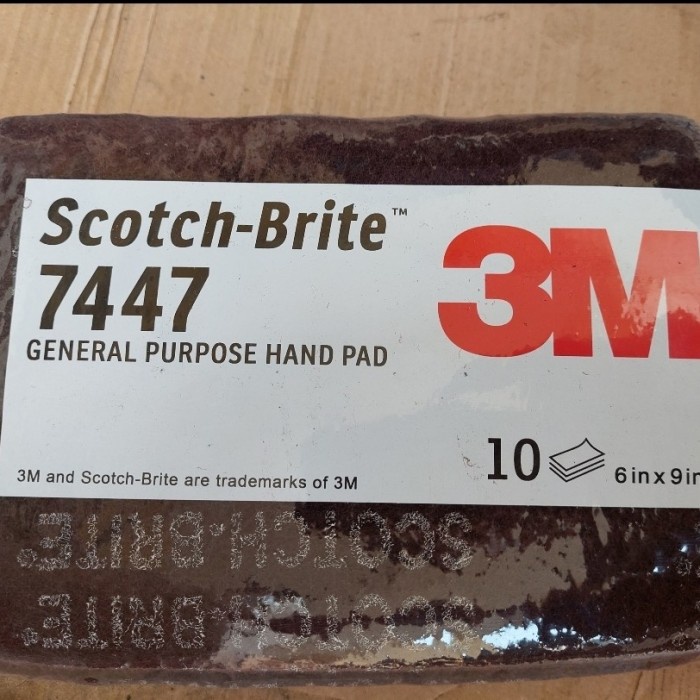Scotch Brite 3M 7447 General Purpose Hand Pad Merah maroon 6 x 9 inchi