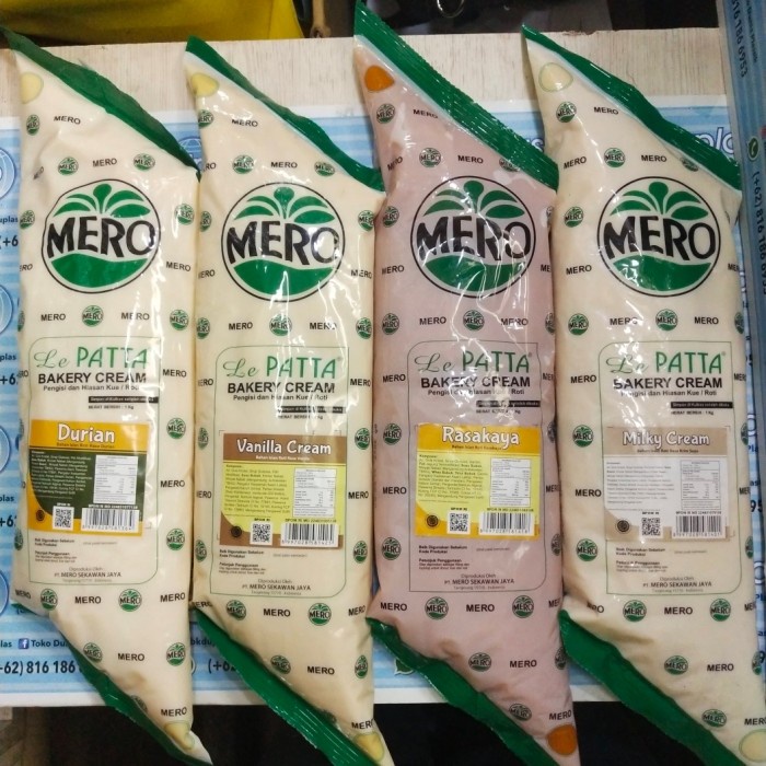 

Promo [ Best Seller ] Mero Le Patta Bakery Cream 1 kg Aneka Rasa - Vanilla Cream