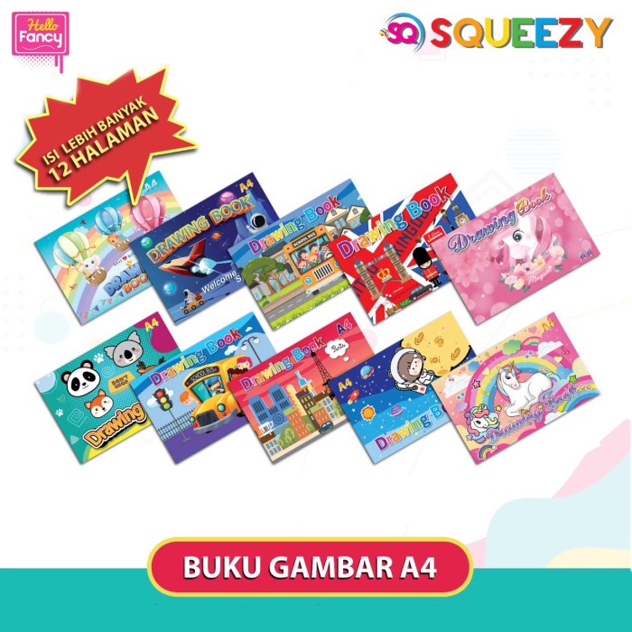 

Buku Gambar A4 Squeezy 6 Lembar / Drawing Book Buku Menggambar BG-101