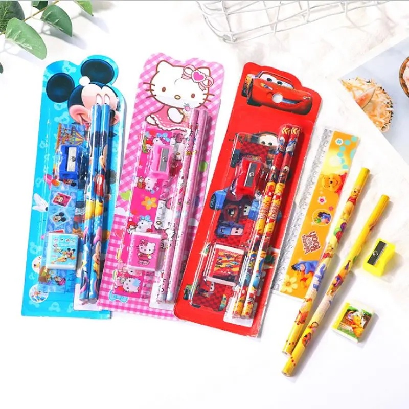 

DADAKMERAK Paket Alat Tulis Anak 5in1 Hewan Superhero Karakter Lucu Pensil Penggaris Penghapus Rautan