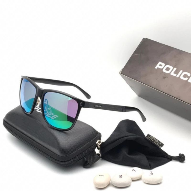 KACAMATA POLICE A1943 FRAME METAL TITANIUM LENSA ASLI KACA POLARIZED ANTI PROTECTION PRIA WANITA FUL