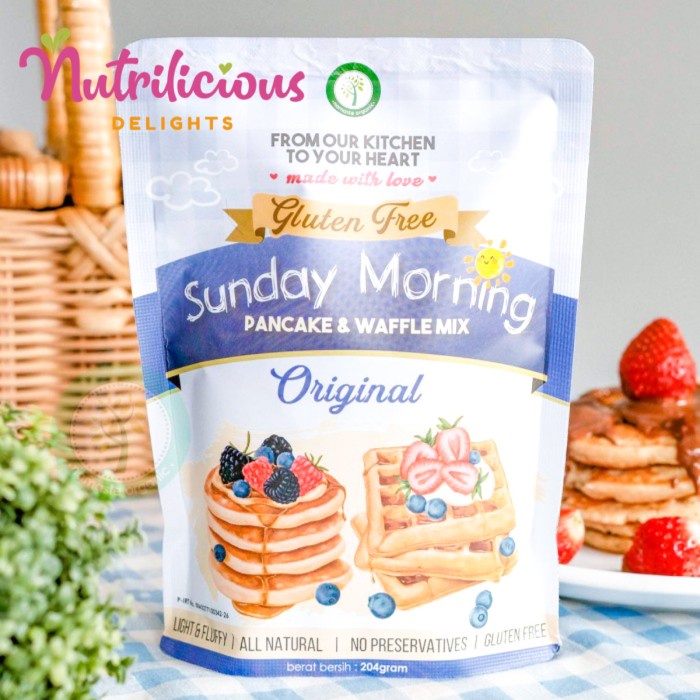 

Promo Bisa COD Original Gluten Free Sunday Morning Pancake and Waffle Mix 204 Gram