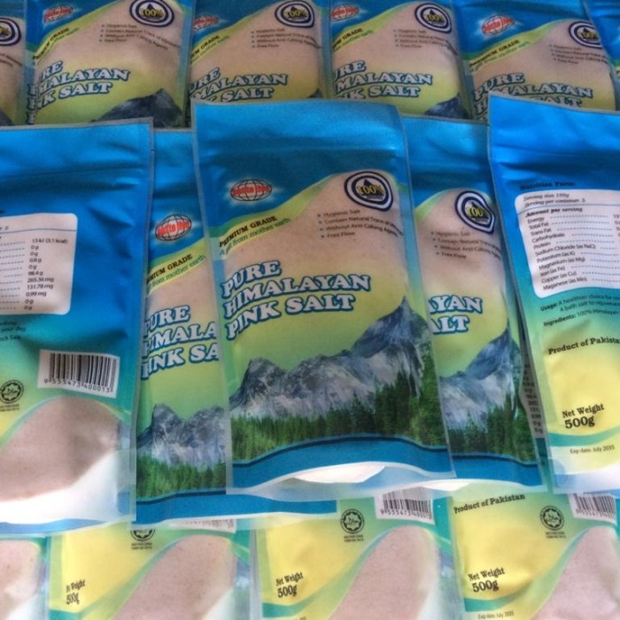 

New Produk Terlaris Pink Himalayan salt || Garam Himalaya || Himsalt || Organic || 500gr