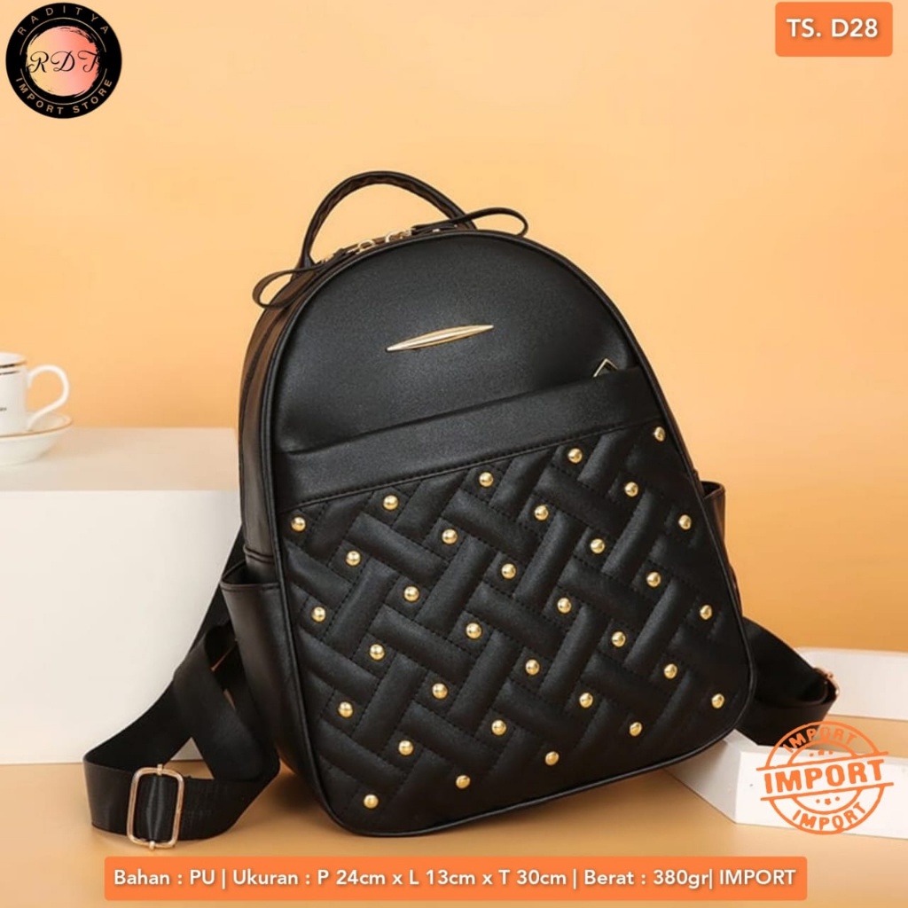 TAS RANSEL WANITA D28 IMPORT BY ORI RDT CANTIK