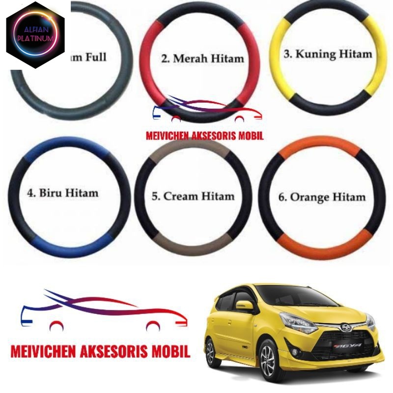 Sarung Stir Mobil - Cover Steer - Setir Mobil NEW Agya 2017 Variasi mobil