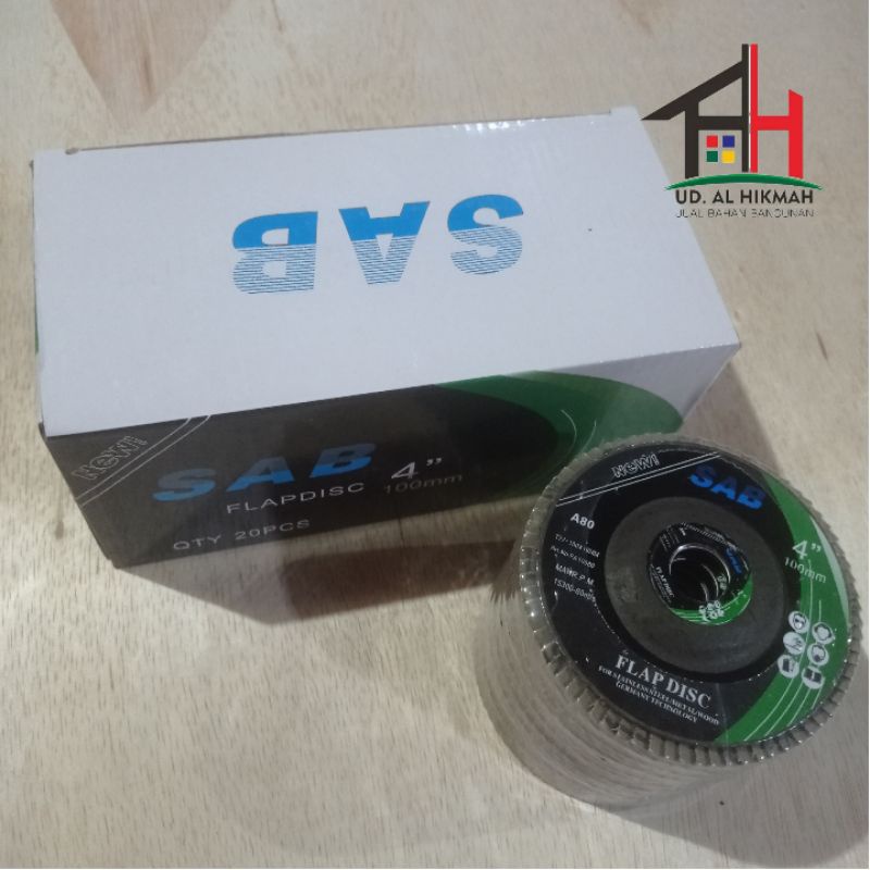 Flap Disc 4" SAB / Amplas Susun SAB 100MM