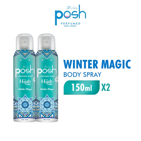 Posh Hijab Spray Cologne Winter Magic Botol 150 ml x2