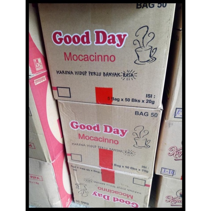 

1 Dus Kopi Good Day Mocacino Isi 50Bagx50Pcsx20Gr Terlaris|Best